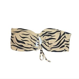 Tiger Bandeau Bikini Top